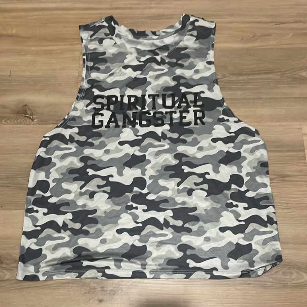 Womens Spiritual Gangster muscle tank size small